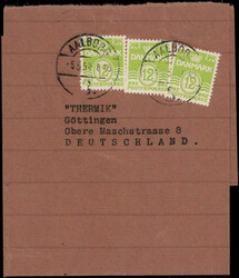 12 Ö. Ziffern (3) als MEF. auf oben geöffneter ...