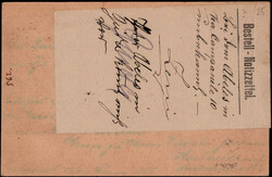 5 Pa. Nachsende-GA 1896 nach Triest und weiter nach Belgrad gesendet, ...