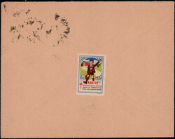 1.75 Fr. Weltausstellung Paris als EF. auf Auslandscouvert mit K1  ...