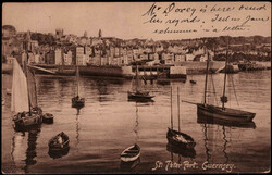 St. Peter,  Hafen mit Booten 1922  I-II