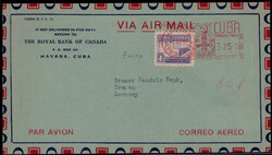 1 C. Zwangszuschlagsmarke 1951 nebst 25 C. AFS auf Couvert der  ...