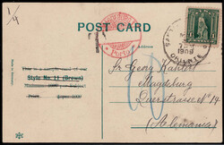 1 C. Kolumbus-Denkmal 1905 als EF. auf unterfrankierter ...