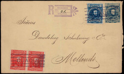 5 C. (2) und 10 C. Freim. 1901 als Zfr. auf 10 C. Reco.-GU  "GUAQUI"  ...