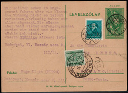10 f. Freim. 1932 als Zfr. auf unterfrankierter 6 f. Auslands-GA  ...