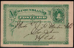 1 C. Edward VII. mit rks. Zudruck  "CANADIAN EXPRESS CO" 1897