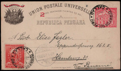 2 C. Persönlichkeiten 1896 als Zfr. auf Auslands-GA  "CALLAO" 1902 ...