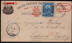 2 C. Persönlichkeiten 1896 als Zfr. auf 1 C. Auslands-GA 1896 nach ...