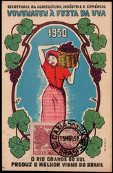 0.60 Cr. Weintrauben und Fabrik auf Ersttags-Maxikarte  15.3.1950