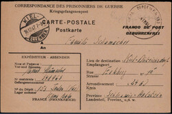 Kiel - Ellerbek  W-2300,  Stegstempel klar auf frz. ...