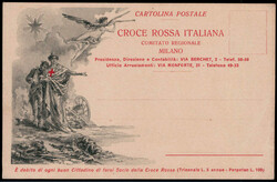 Mailand,  Rotes-Kreuz-Werbekarte um 1915  I-II  (leichte Büge)