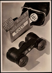 Rathenow  O-1830,  Werbekarte  "Ruka-Fernglas"  Runge & Kaulfuss 1936 ...