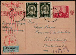 2 K. Persönlichkeiten 1943 (2) als Zfr. auf 2 K. Lupo ...