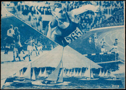 25 M. Freim. 1954 als EF. auf beidseitig bedrucktem Couvert zu den ...