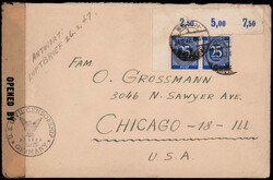 25 Pf. Ziffern (2) Eckrand-Plattendruck, ein dritter Wert abgefallen ...