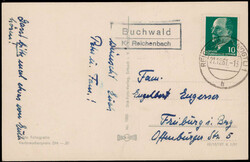 Buchwald Kr Reichenbach  O-9800,  Landpost R2 klar auf Postkarte 1961