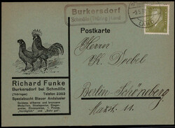 Burkersdorf Schmölln (Thüring.) Land  O-7420,  Landpost R2 klar auf ...