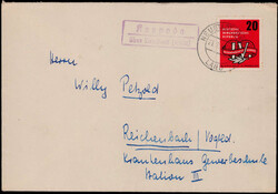 Kospoda über Neustadt (Orla)  O-6710,  violetter Landpost R2 klar ...