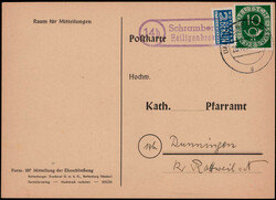 Schramberg - Heiligenbronn  W-7230,  violetter Landpost R2 klar auf ...