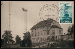 2.40 S. Einrichtung des Richtfunknetzes 1959 auf Maxikarte  "WIEN" ...