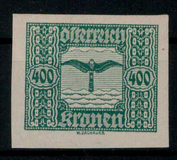 400 Kr. Flugpost 1922 ** ungezähnt  (ca. 90,-)