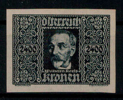 2400 Kr. Flugpost 1922 ** ungezähnt  (ca. 90,-)