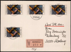 90 Pf. Entwicklungszusammenarbeit (4) als MEF. auf portogerechtem ...