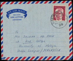 90 Pf. Heinemann als EF. auf Lupo.-Auslandsbrief  "OLDENBURG" 1973 ...