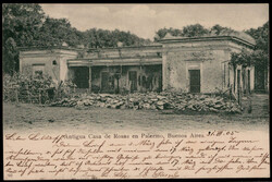 Buenos Aires,  Antigua Casa de Rosas en Palermo 1905 nach Ulm ...