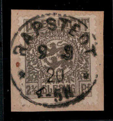 "RAPSTEDT",  guter K1 zentrisch klar auf Bfstk. 2 1/2 Pf. Wappen, ...