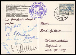 Deggendorfer Grönland Expedition 1975 mit Unterschriften der ...
