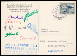 Deutsche Grönland Expedition 1974 Ostgrönland - Watkins Berge mit ...
