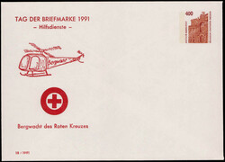 400 Pf. SWK Privat-GU "TAG DER BRIEFMARKE 1991" *