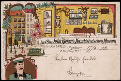 Hamburg  W-2000,  "Gruss aus John Rieken's Naturhistorisches Museum" ...