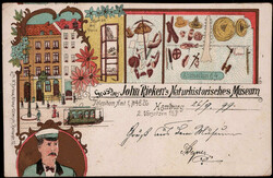 Hamburg  W-2000,  "Gruss aus John Rieken's Naturhistorisches Museum" ...