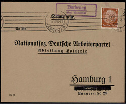 Bordenau über Hannover  W-3000,  violetter Landpost R2 klar auf DS ...