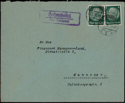 Hohenbostel über Hannover  W-3000,  violetter Landpost R2 klar auf ...