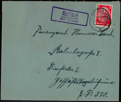 Kirchdorf über Hannover  W-3000,  violetter Landpost R2 klar auf ...