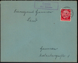 Levesse über Hannover  W-3000,  violetter Landpost R2 klar auf ...