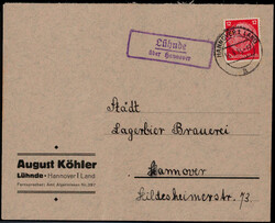 Lühnde über Hannover  W-3000,  violetter Landpost R2 klar auf ...