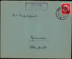 Wülferode über Hannover  W-3000,  violetter Landpost R2 klar auf ...