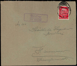 Steinkrug über Hannover  W-3000,  violetter Landpost R2 klar auf ...