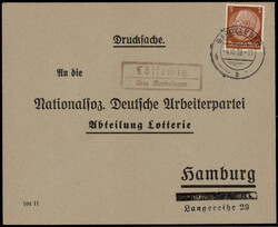 Lössewitz über Gardelegen  O-3570,  Landpost R2 klar auf DS 1938