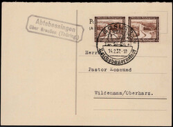 Abtsbessingen über Creußen (Thüring)  O-5401,  Landpost R2 klar ...