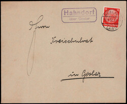 Hahndorf über Goslar W-3380,  violetter Landpost R2 glasklar auf ...
