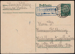 Obergriesheim über Heilbronn (Neckar)  W-7100,  blauer Landpost R2 ...