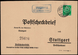 Reipperg über Heilbronn (Neckar)  W-7100,  blauer Landpost R2 klar ...