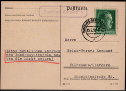Hamburg - Curslack 3  W-2000,  violetter Landpost R1 klar auf ...