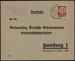 Vogelbeck über Kreiensen  W-3350,  violetter Landpost R2 klar auf ...