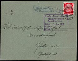 Obermöllern über Naumburg (Saale)  O-4800,  Landpost R2 klar auf ...