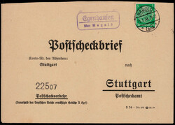 Egenhausen über Nagold  W-7270,  violetter Landpost R2 klar auf ...